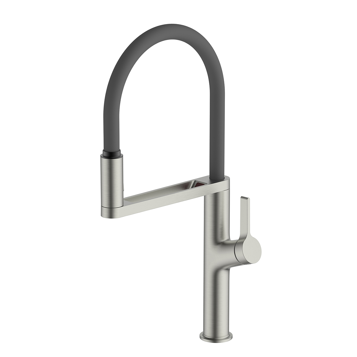 Greens Galiano Pull Down Sink Mixer Brushed Stainless Black