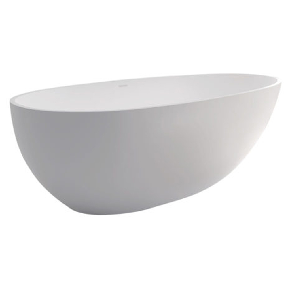 freestanding bath matte white