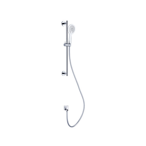 Nero NR310CH Rain Shower Rail With Push Button Shower Chrome