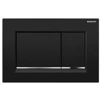 Geberit Sigma 30 Black & Chrome Trim Buttons