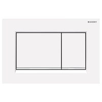 Geberit Sigma 30 Flush Button Matte White with White Trim