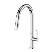 Greens Luxe Pull Down Swivel Spout Dual Function Sink Mixer Chrome