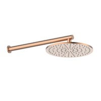 Greens Gisele 250mm Wall Single Function Shower Brushed Copper