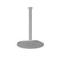 Greens Textura 250mm Single Funtion Ceiling Shower Brushed Stainless