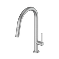 Greens Textura Pull Down Sink Mixer Diamante Spray Technology Brushed Stainless