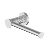 Greens Textura Toilet Roll Holder Brushed Stainless
