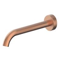 Greens Gisele 18401908 Wall Fixed Bath Spout 190mm Brushed Copper