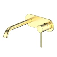 Greens Gisele 190mm Wall Basin Mixer With Faceplate Brushed Brass