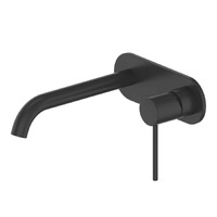 Greens Gisele 190mm Wall Basin Mixer With Faceplate Matte Black