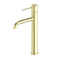 Greens Gisele 18402566 Fixed Spout Tower Basin Mixer Brushed Brass