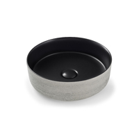 Seima Sonas Ceramic 355mm Above Counter Round Basin Black