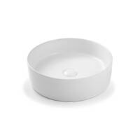 Seima Nimos Arko 027 400mm Round Basin Above Counter White Gloss