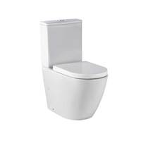 Seima Arko Ceramic Clean Flush Wall Faced Toilet Suite With Slim Seat White