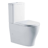 Seima Limni Wall Faced Clean Flush Toilet Suite With Flat Seat