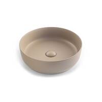 Seima Aurora Ceramic 385mm Smoky Taupe Above Counter Round Basin