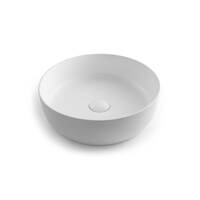 Seima Aurora Ceramic 385mm White Silk Matte Above Counter Round Basin