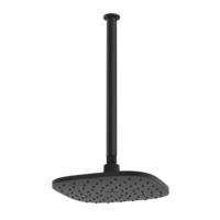 Greens Corban Ceiling Shower Set - Matte Black