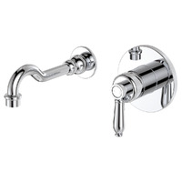 Fienza Eleanor Wall Basin/Bath Mixer Set Chrome 