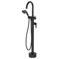 Fienza Eleanor Floor Mounted Bath Mixer Matte Black