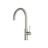 Greens Maci Gooseneck Swivel Spout Kitchen Sink Mixer Tap Brushed Nickel