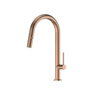 Greens Tesora Pull Down Swivel Spout Sink Mixer Brushed Copper