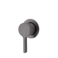 Fienza Sansa Small Round Plate Wall Mixer - Gun Metal