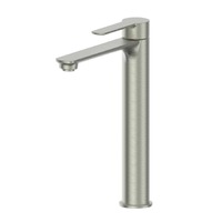 Greens Astro II Fixed Spout Tower Basin Mixer Brushed Nickel Tap