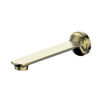 Greens Astro II Fixed Bath Spout 203mm Brushed Brass