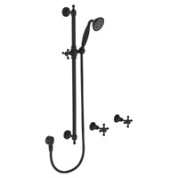 Fienza Lillian Rail Shower Sets Matte Black