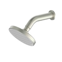 Greens Glide RainBoost Single Function Shower Rose With Arm Brushed Nickel