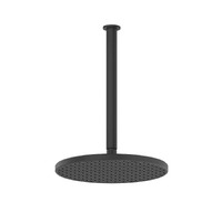 Greens Glide 250mm RainBoost Single Function Ceiling Shower Matte Black