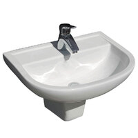 Fienza RAK X500 Wall Basin With Integral Shroud Gloss White