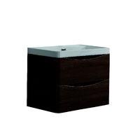 BelBagno Ancona 600mm Wall Hung Bath Vanity Mounted Rose Wood