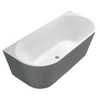 1400 mm Back To Wall Free Standing Bath Tub