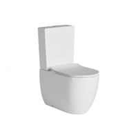 BelBagno BB0152-R-TS Geberit Alexander-R Ceramic Rimless Toilet Suite White