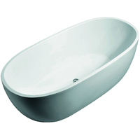BelBagno BB9572 Ally 1500mm Freestanding Bath Tub Semi Gloss White