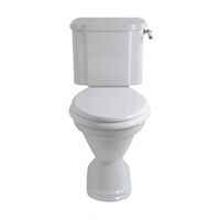 Birmingham Close Coupled Toilet Suite Included Gloss White Seat Gold Fittings