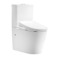 Lafeme Multi-Function Rimless Toilet With Smart Electric Toilet Bidet Seat