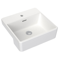 CLARK Square Semi Recessed Basin 400-1 Tap Hole