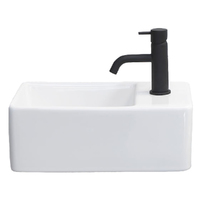 CLARK Wall Hung Ceramic Basin 420mm-1 Tap Hole