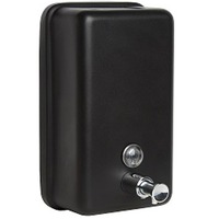 Metlam Vertical Soap Dispenser In Designer Stainless Steel Matte Black