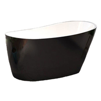 Decina Piccolo Black & White Free Standing Bath