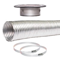 Sirius EASYEAVE-150 150mm Extraction External Eave Vented R/Hoods Ducting Kit