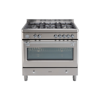 Euro Appliances ECSH900SX 90cm Dual Fuel Stainless Steel Royal Chiantishire