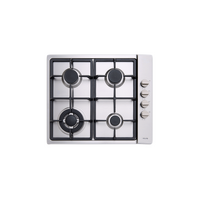 Euro Appliances ECT60GX 60cm Stainless Steel Gas & Wok Cooktop