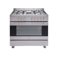 Euro Appliances EV90DFSX 90cm Stainless Steel Dual Freestanding Oven