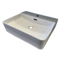 Fluire Enzo 500mm Above Counter Ceramic Basin-1 Tap Hole