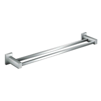 Fluire Square 750mm Double Towel Rail-Chrome