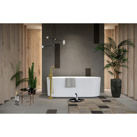 fluire Monaco 1700 mm Fluted Freestanding Bath Tub