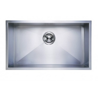 Builders Stainless Steel Large Single 700 mm Bowl Kitchen Sink